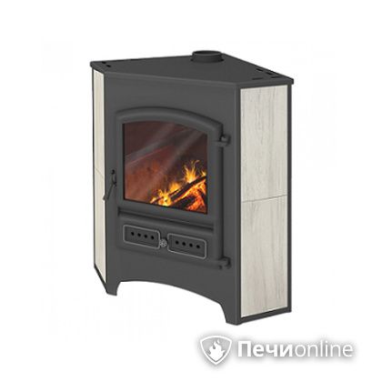 Печь-камин Этна (БКД) угловой беж. 9 кВт (150 кв.м) в Нижнем Новгороде
