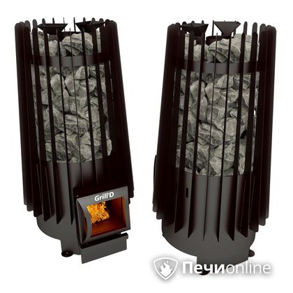 Дровяная печь-каменка GrillD Cometa Vega 180 short black в Нижнем Новгороде