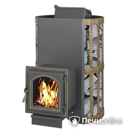 Дровяная банная печь Везувий Скиф с закрытой каменкой (270) в Нижнем Новгороде