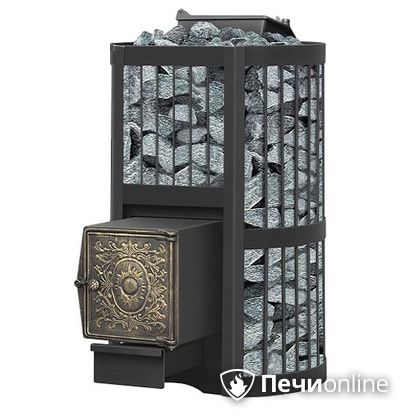 Дровяная банная печь Везувий Ураган Стандарт 22 (ДТ-4) с закрытой каменкой чугун в Нижнем Новгороде