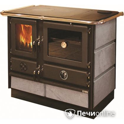 Отопительно-варочная печь MBS Thermo Magnum Stone R с теплообменником и духовым шкафом в Нижнем Новгороде